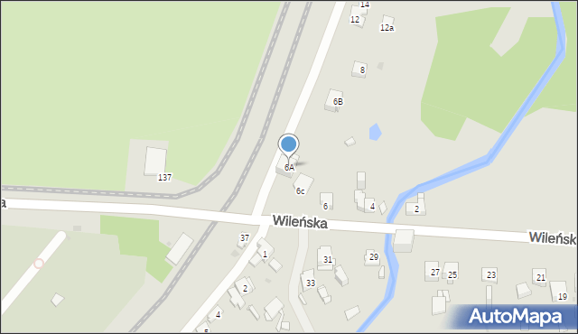 Sosnowiec, Wileńska, 6A, mapa Sosnowca