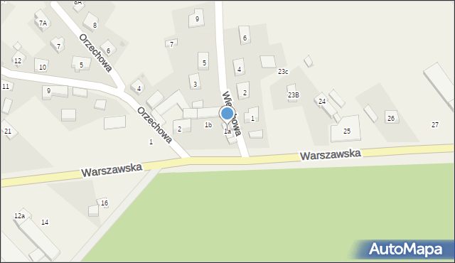 Spalice, Wierzbowa, 1a, mapa Spalice