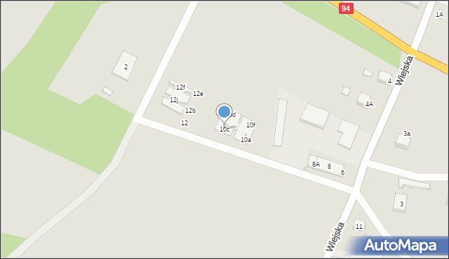 Środa Śląska, Wiejska, 10c, mapa Środa Śląska