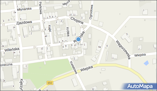 Srokowo, Wileńska, 11, mapa Srokowo