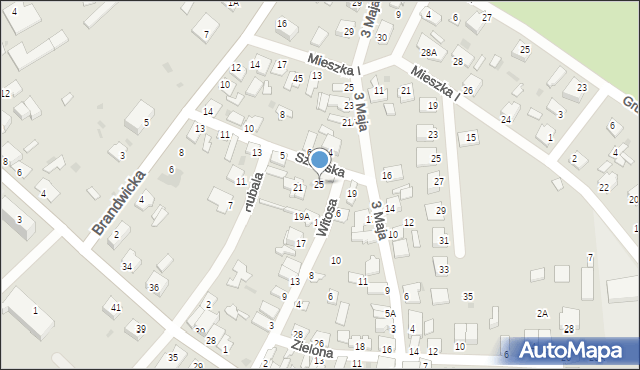 Stalowa Wola, Witosa Wincentego, 25, mapa Stalowa Wola