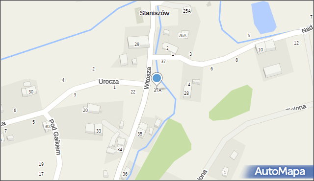 Staniszów, Witosza, 37A, mapa Staniszów