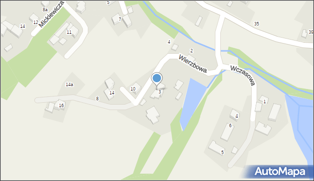 Stara Wieś, Wierzbowa, 5, mapa Stara Wieś