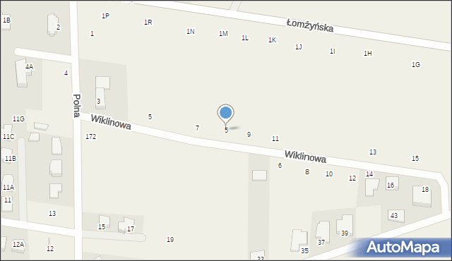 Stare Kupiski, Wiklinowa, 5, mapa Stare Kupiski