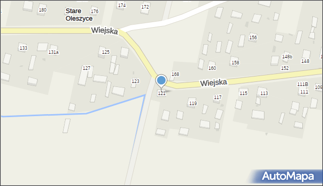 Stare Oleszyce, Wiejska, 121, mapa Stare Oleszyce