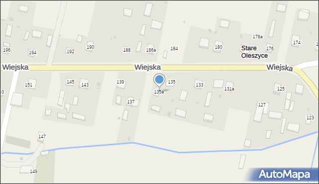 Stare Oleszyce, Wiejska, 135a, mapa Stare Oleszyce