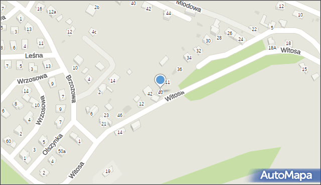 Stary Sącz, Witosa Wincentego, 40, mapa Stary Sącz