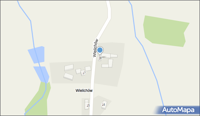 Stary Zawidów, Wielichów, 18, mapa Stary Zawidów