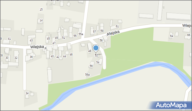 Steblów, Wiejska, 52, mapa Steblów