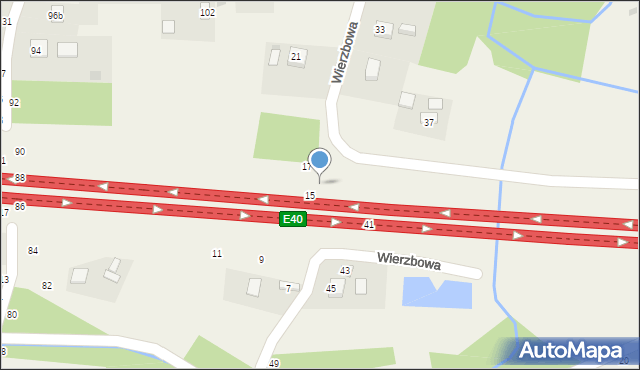 Sterkowiec, Wierzbowa, 39, mapa Sterkowiec