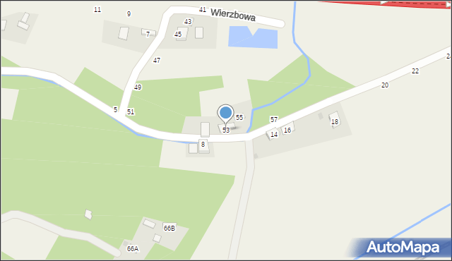 Sterkowiec, Wierzbowa, 53, mapa Sterkowiec
