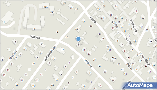 Stoczek Łukowski, Witosa Wincentego, 9, mapa Stoczek Łukowski