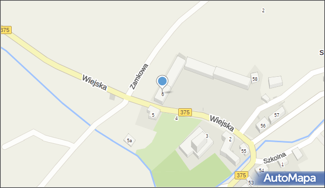 Struga, Wiejska, 6, mapa Struga