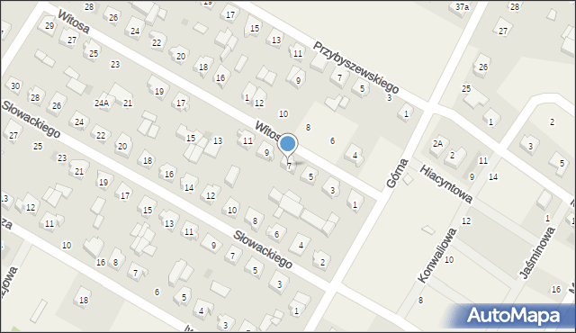 Strzałkowo, Witosa Wincentego, 7, mapa Strzałkowo