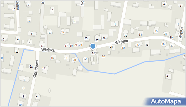 Strzelno, Wiejska, 24, mapa Strzelno