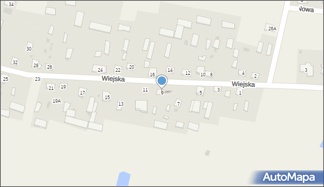 Styrzyniec, Wiejska, 9, mapa Styrzyniec