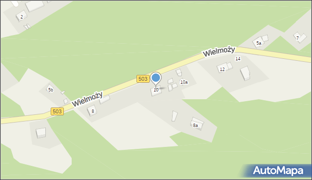 Suchacz, Wielmoży, 10, mapa Suchacz