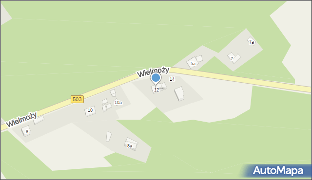 Suchacz, Wielmoży, 12, mapa Suchacz