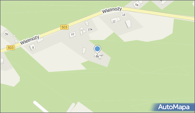 Suchacz, Wielmoży, 8a, mapa Suchacz