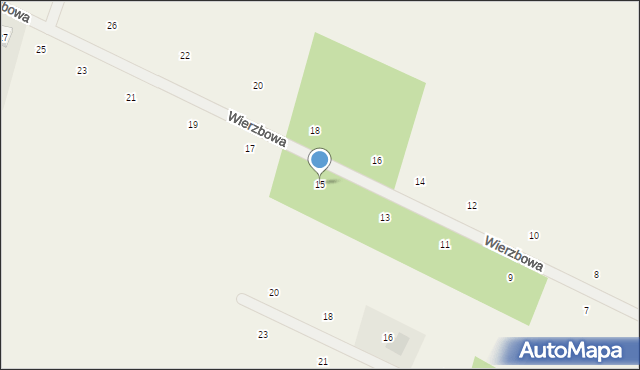 Suszno, Wierzbowa, 15, mapa Suszno