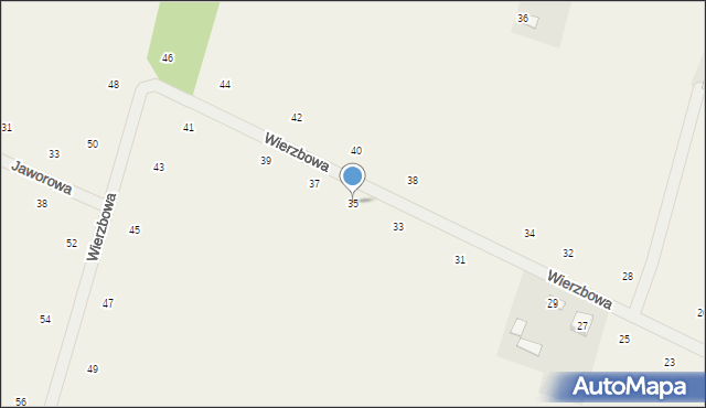 Suszno, Wierzbowa, 35, mapa Suszno