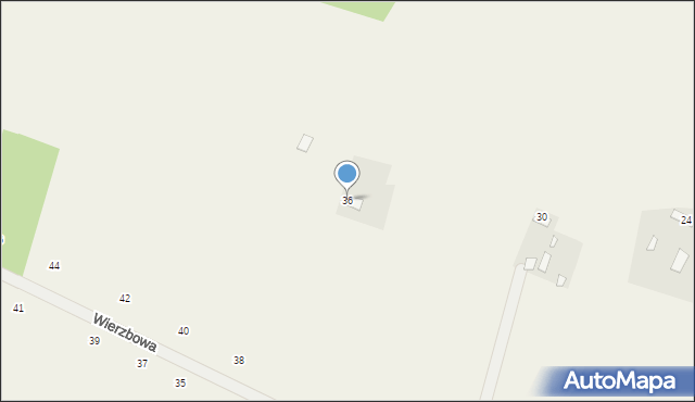 Suszno, Wierzbowa, 36, mapa Suszno