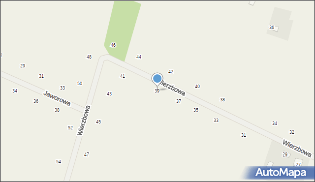 Suszno, Wierzbowa, 39, mapa Suszno