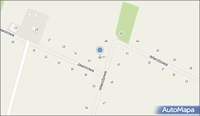 Suszno, Wierzbowa, 50, mapa Suszno