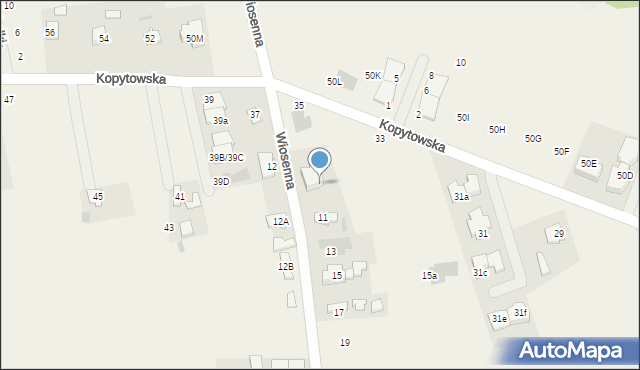 Święcice, Wiosenna, 11A, mapa Święcice