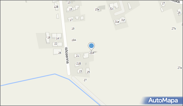 Święcice, Wiosenna, 21A, mapa Święcice