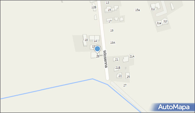 Święcice, Wiosenna, 26, mapa Święcice