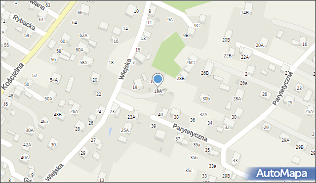 Świerklany, Wiejska, 19A, mapa Świerklany