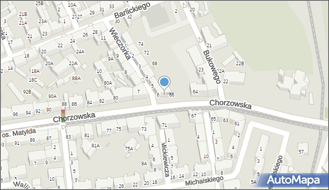 Świętochłowice, Wieczorka Józefa, 6A, mapa Świętochłowice