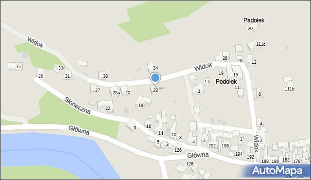 Szczawnica, Widok, 23, mapa Szczawnica