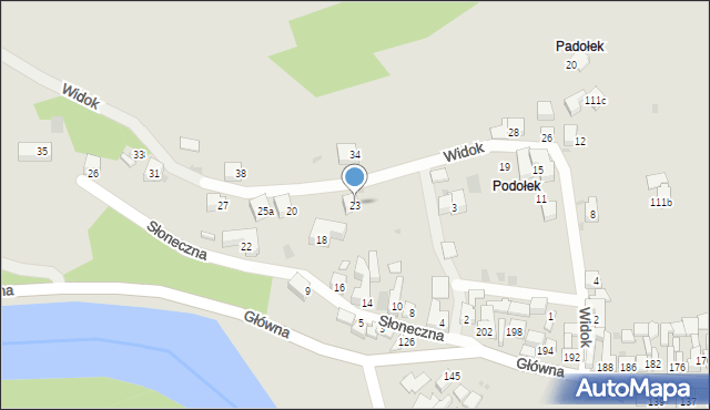 Szczawnica, Widok, 23, mapa Szczawnica