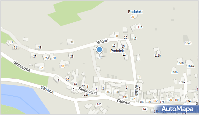 Szczawnica, Widok, 3, mapa Szczawnica