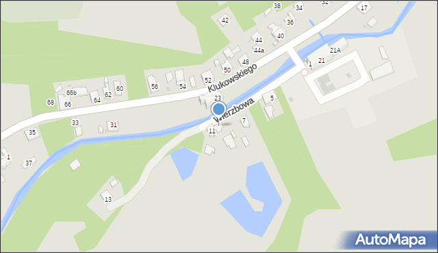 Szczebrzeszyn, Wierzbowa, 9, mapa Szczebrzeszyn