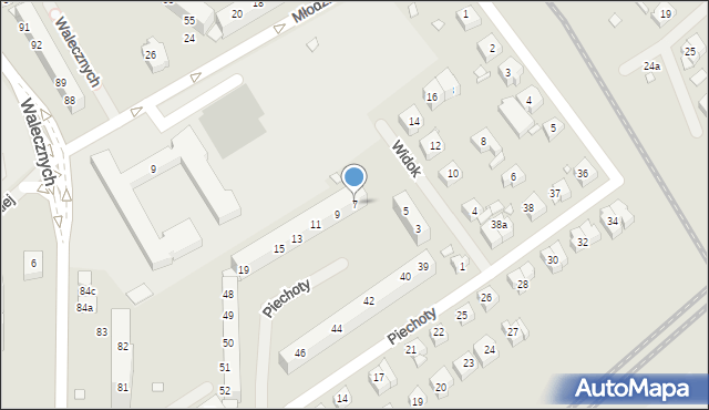 Szczecin, Widok, 7, mapa Szczecina