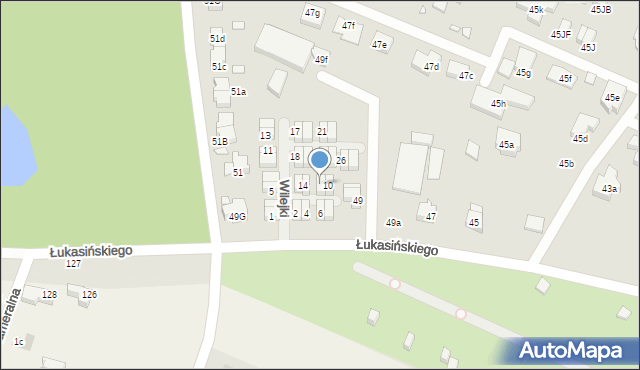 Szczecin, Wilejki, 12, mapa Szczecina