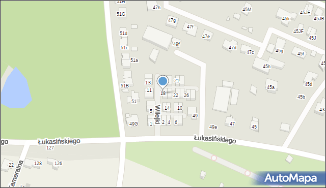 Szczecin, Wilejki, 18, mapa Szczecina