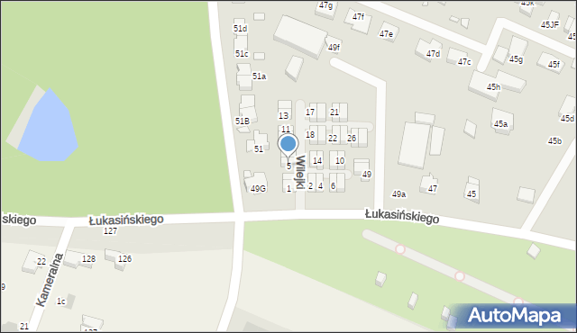 Szczecin, Wilejki, 5, mapa Szczecina