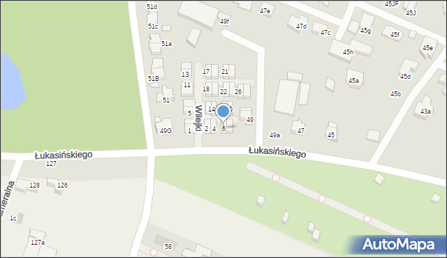 Szczecin, Wilejki, 6, mapa Szczecina