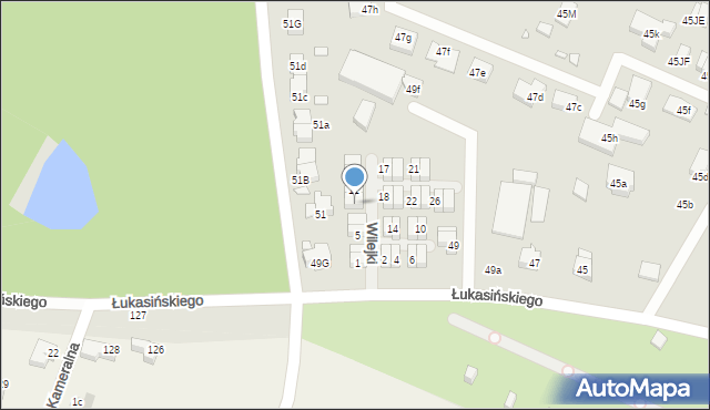 Szczecin, Wilejki, 9, mapa Szczecina