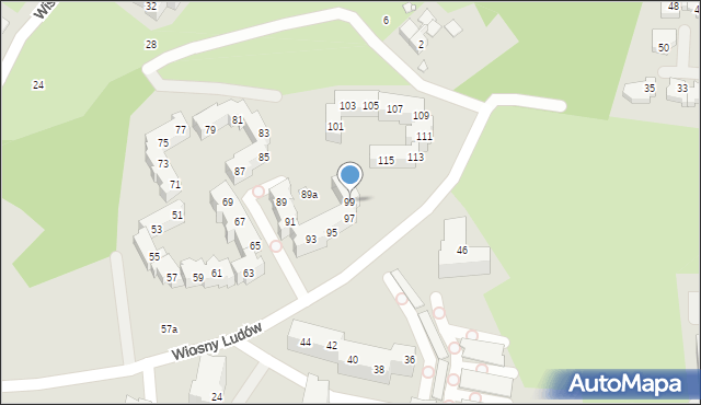 Szczecin, Wiosny Ludów, 99, mapa Szczecina