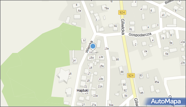 Szczejkowice, Wiejska, 13, mapa Szczejkowice