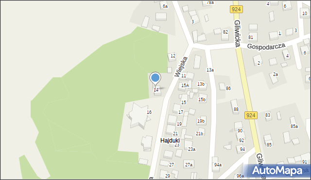 Szczejkowice, Wiejska, 14, mapa Szczejkowice