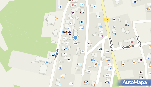 Szczejkowice, Wiejska, 27a, mapa Szczejkowice