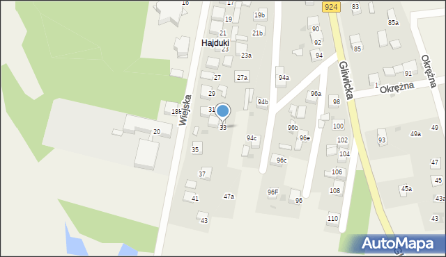 Szczejkowice, Wiejska, 33, mapa Szczejkowice