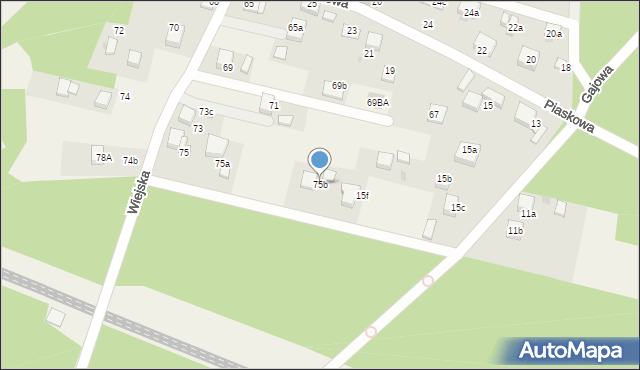 Szczejkowice, Wiejska, 75b, mapa Szczejkowice