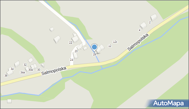 Szczyrk, Wiślańska, 14, mapa Szczyrk